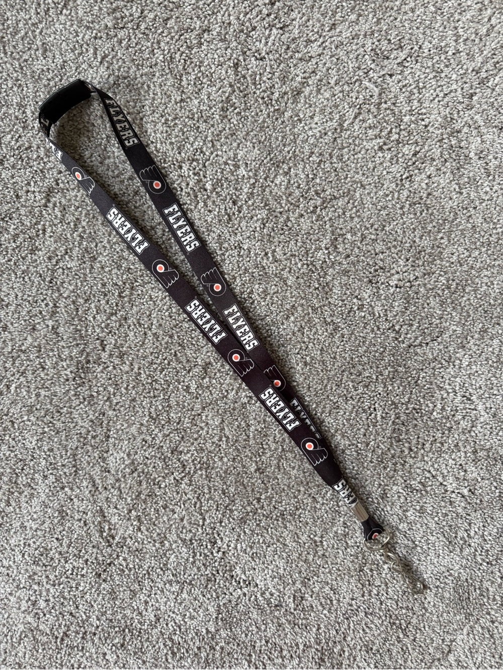 Philadelphia Flyers Black Logo Lanyard - NHL Team Accessory